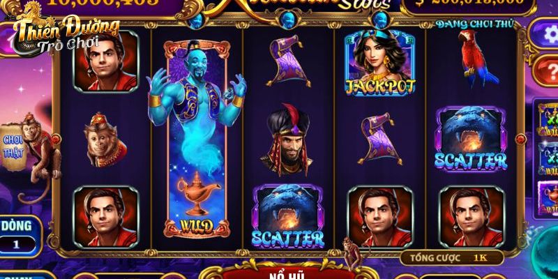 Các biểu tượng xuất hiện khi quay slot Aladin - Yếu tố thắng lớn