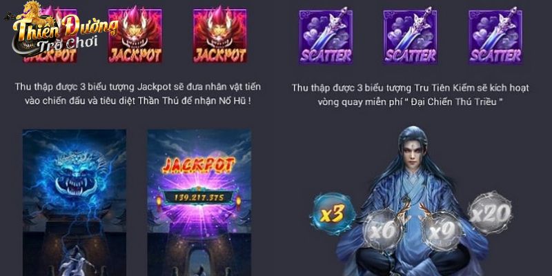 Tính năng đặc biệt của quay Slot Tru Tiên